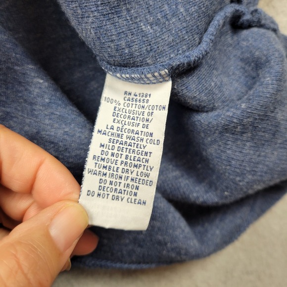 Polo Ralph Lauren Sweater Mens Medium Blue Quarter Zip Pullover Pony Logo - Picture 7 of 9